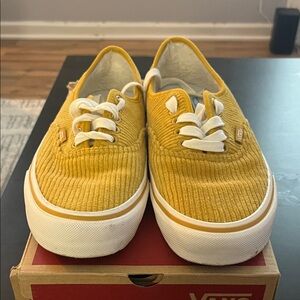 Vans Women’s Mustard Corduroy Sneakers